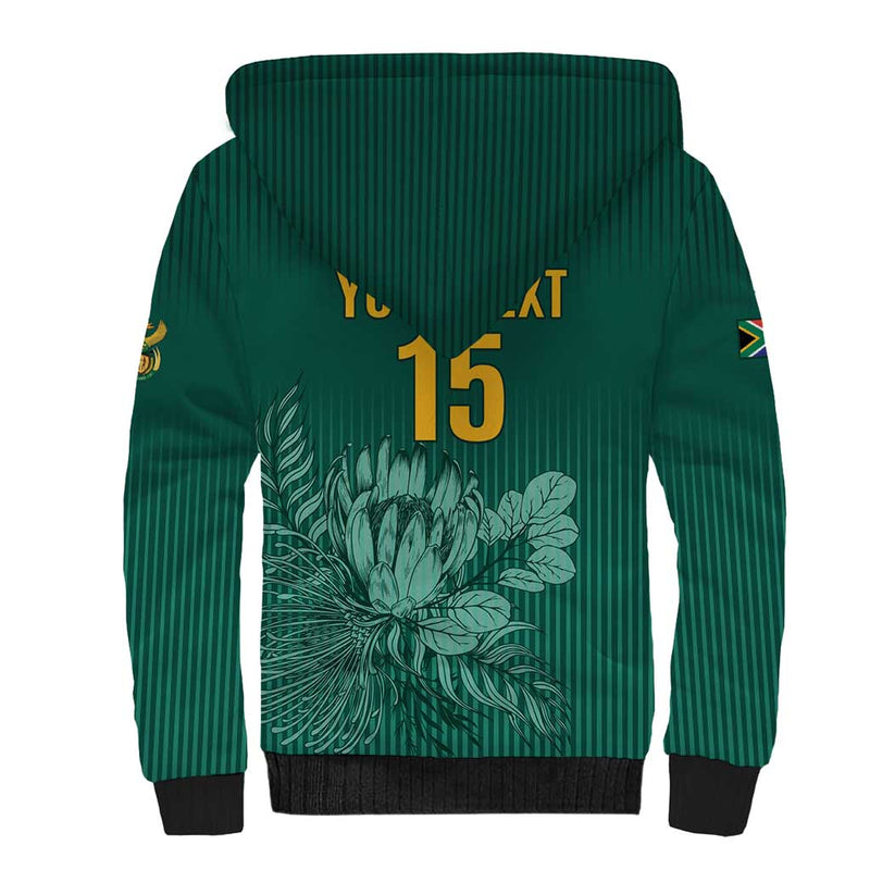 Custom South Africa Cricket Road To Champions Sherpa Hoodie