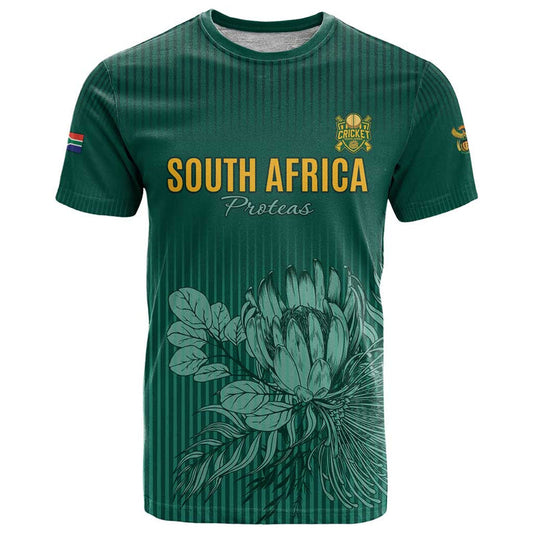 Custom South Africa Cricket Road To Champions T Shirt