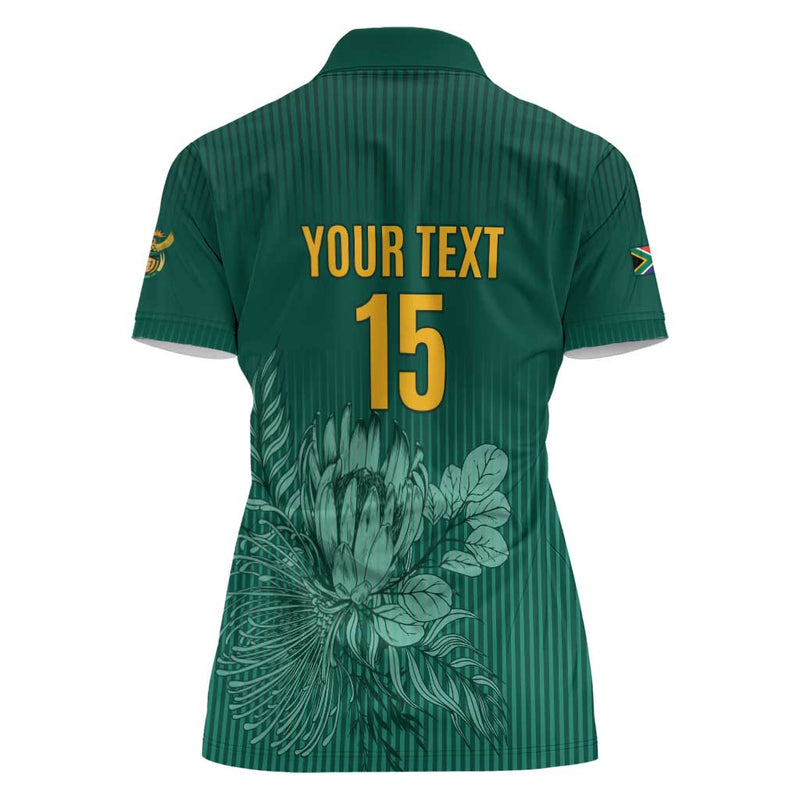 Custom South Africa Cricket Road To Champions Women Polo Shirt