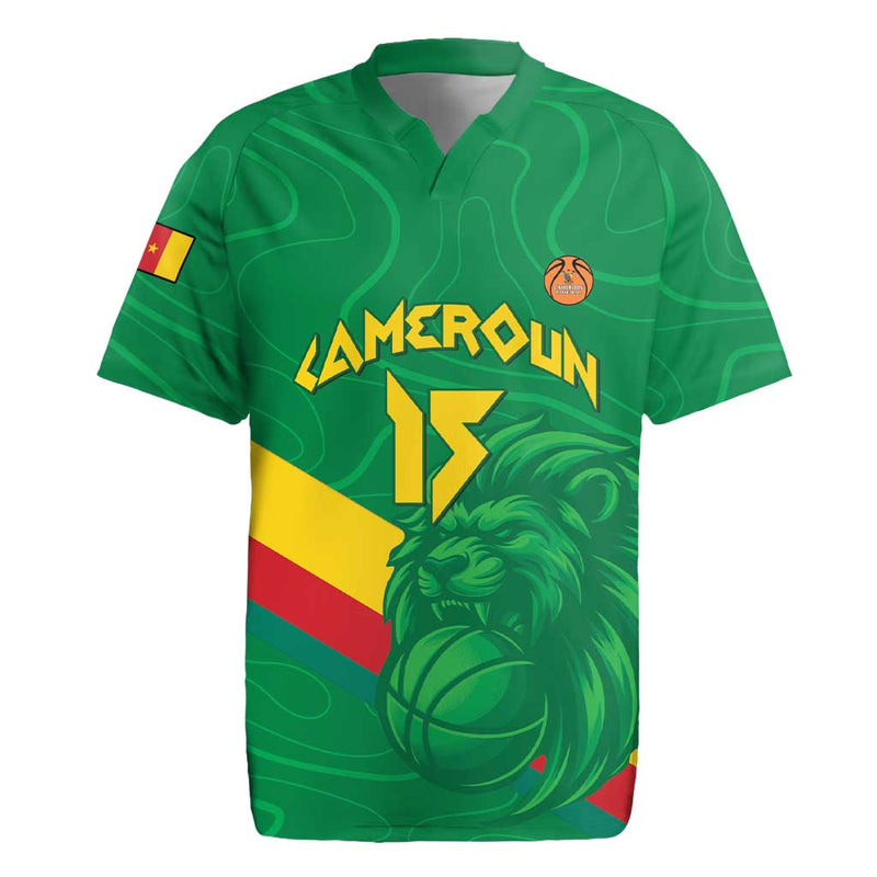 Custom Cameroon Basketball Go Champions Indomitable Lions Rugby Jersey