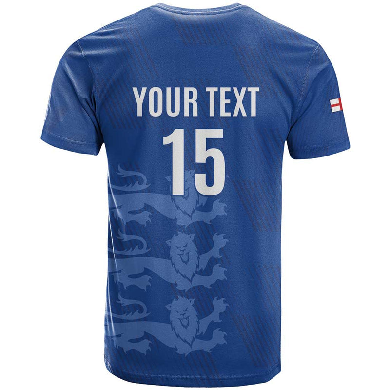 Custom England Cricket Go Three Lions - Blue Ver T Shirt