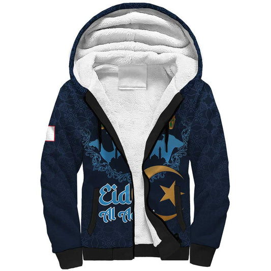 Algeria Happy Eid Mubarak Eid Al-Adha Sherpa Hoodie