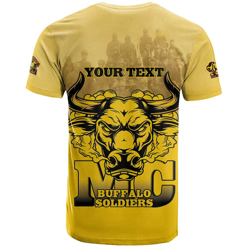 African American Buffalo Soldier We Can We Will - Yellow T Shirt