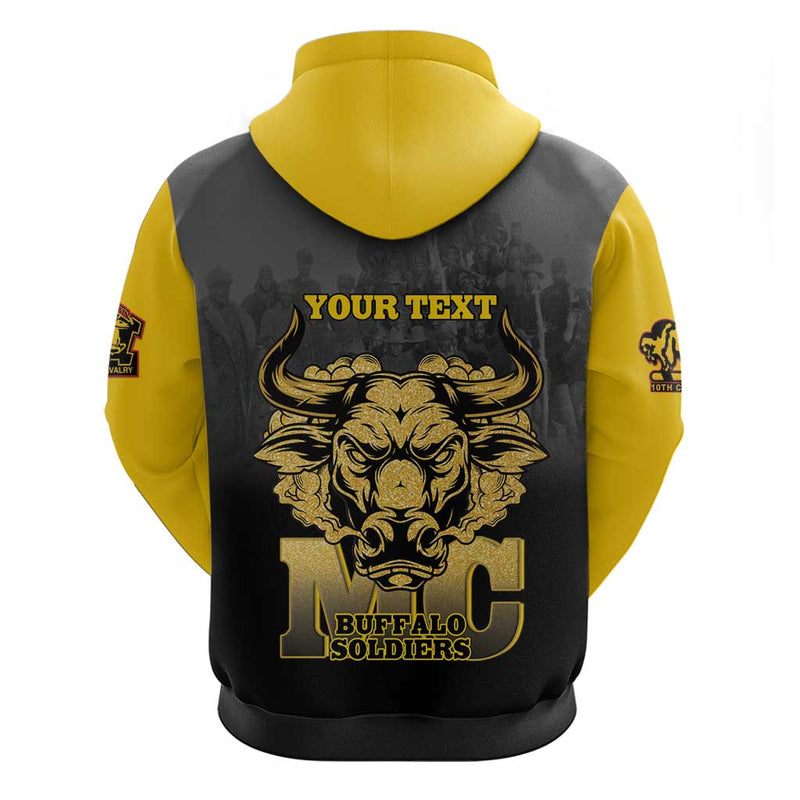 African American Buffalo Soldier We Can We Will - Black Hoodie