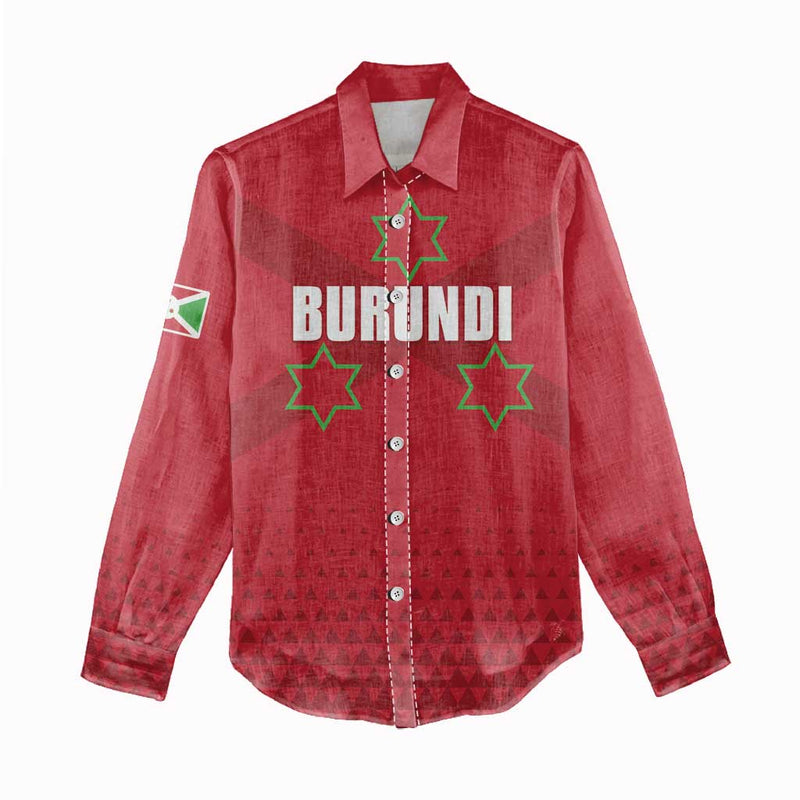 Custom Burundi Football Come On Intamba Women Casual Shirt