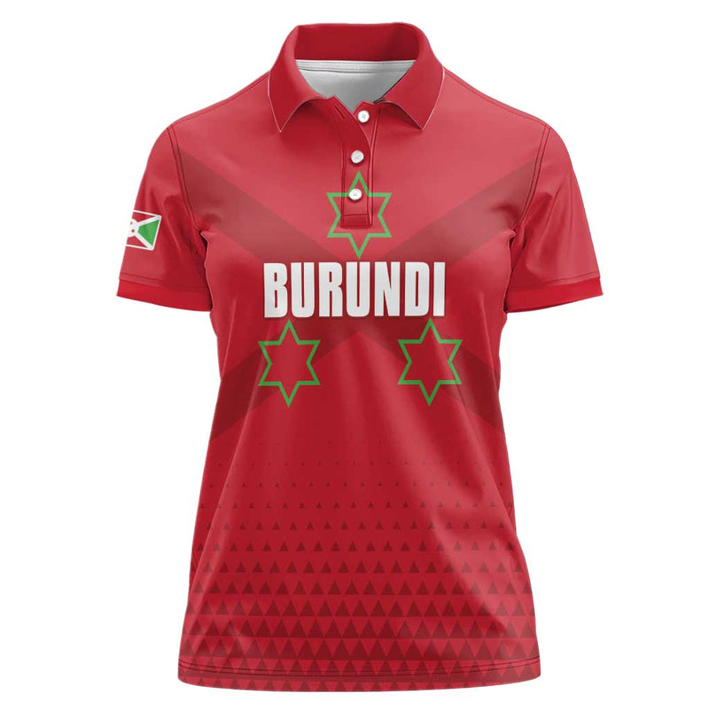 Custom Burundi Football Come On Intamba Women Polo Shirt