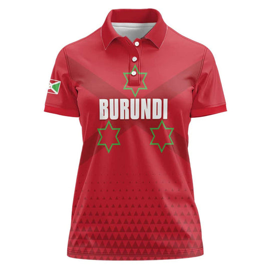 Custom Burundi Football Come On Intamba Women Polo Shirt