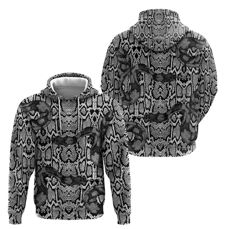 African Snake Skin Pattern Hoodie