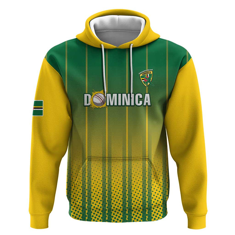 Custom Dominica Cricket Sporty Style Hoodie