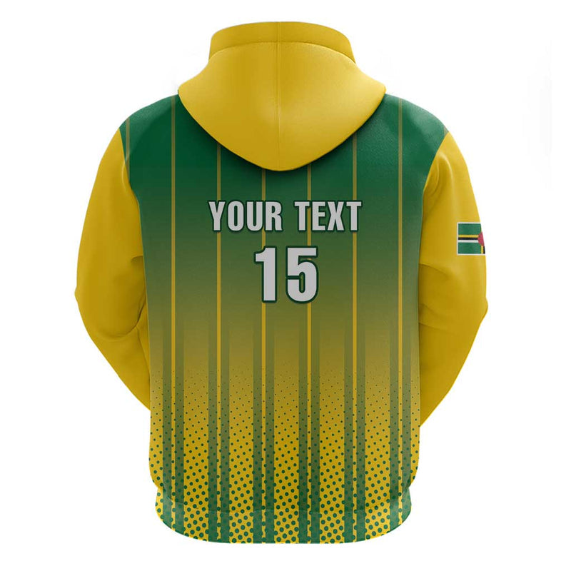 Custom Dominica Cricket Sporty Style Hoodie
