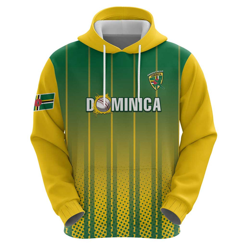 Custom Dominica Cricket Sporty Style Hoodie