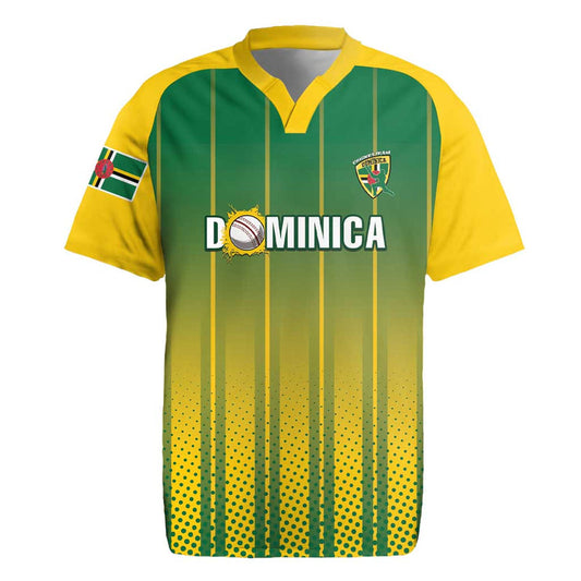 Custom Dominica Cricket Sporty Style Rugby Jersey