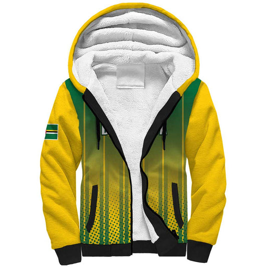 Custom Dominica Cricket Sporty Style Sherpa Hoodie