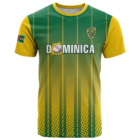 Custom Dominica Cricket Sporty Style T Shirt