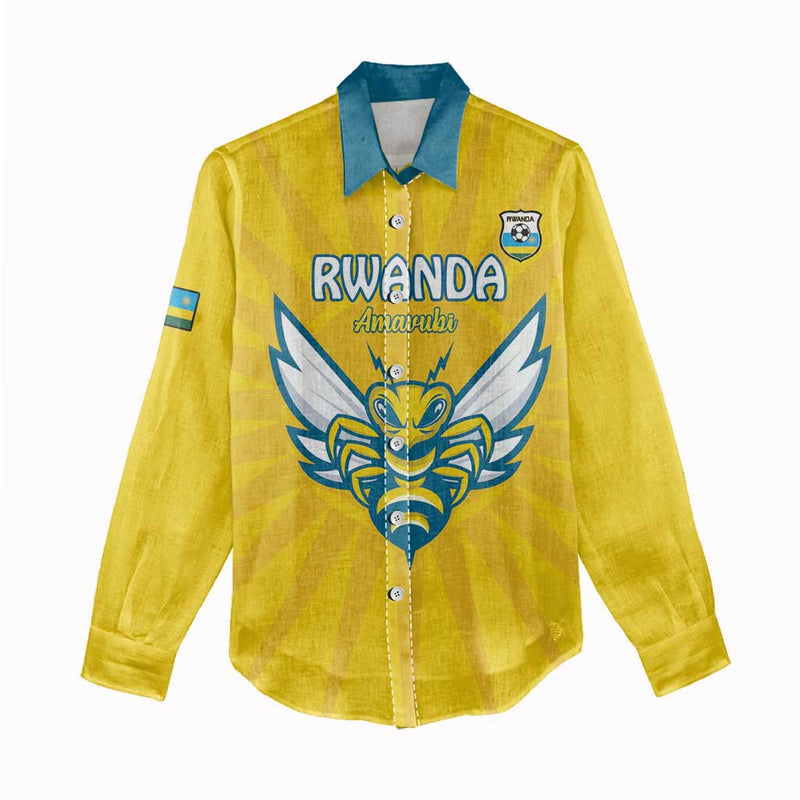 Custom Rwanda Football Go Amavubi Women Casual Shirt