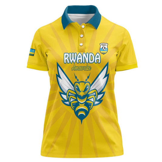Custom Rwanda Football Go Amavubi Women Polo Shirt
