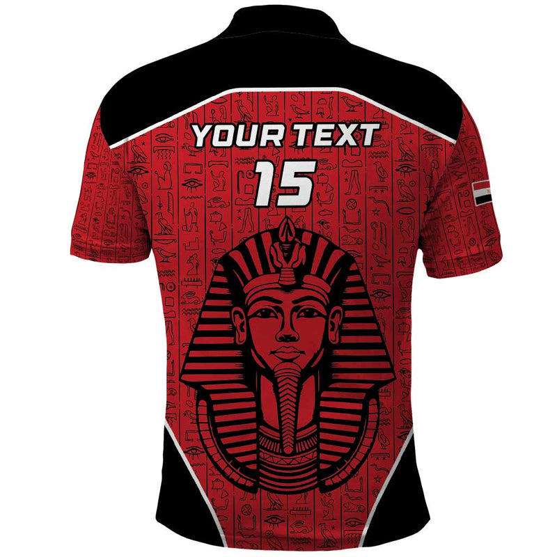 Custom Egypt Football Go Pharaohs Polo Shirt