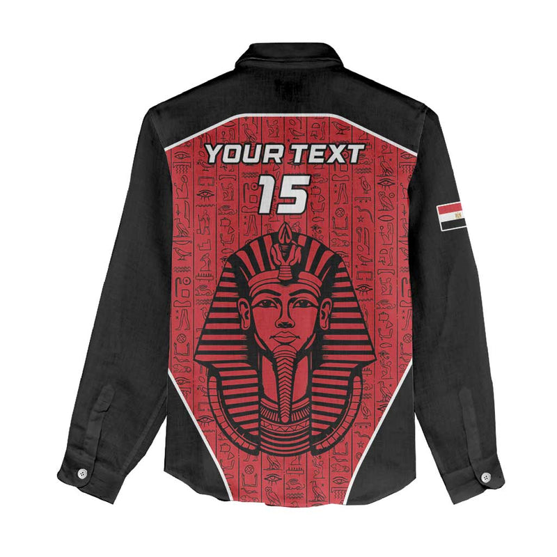 Custom Egypt Football Go Pharaohs Women Casual Shirt