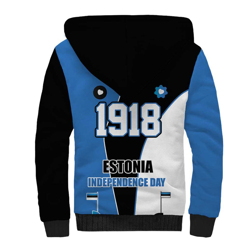 Estonia Independence day Eesti Vabariigi Aastapaev Sherpa Hoodie
