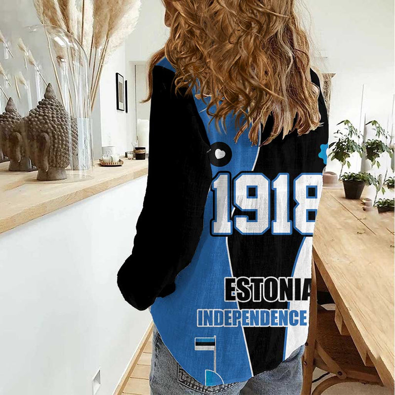 Estonia Independence day Eesti Vabariigi Aastapaev Women Casual Shirt