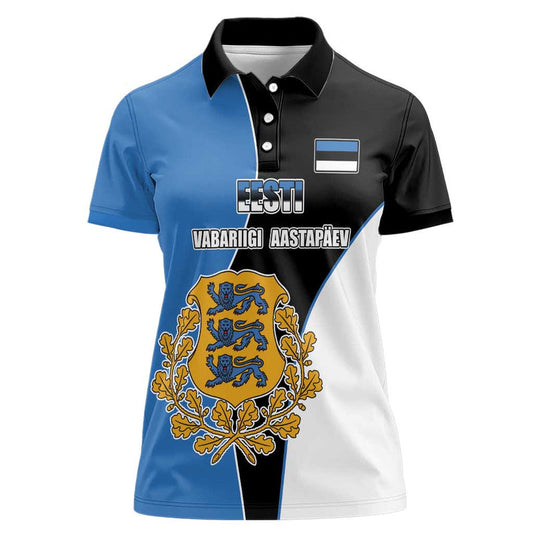 Estonia Independence day Eesti Vabariigi Aastapaev Women Polo Shirt