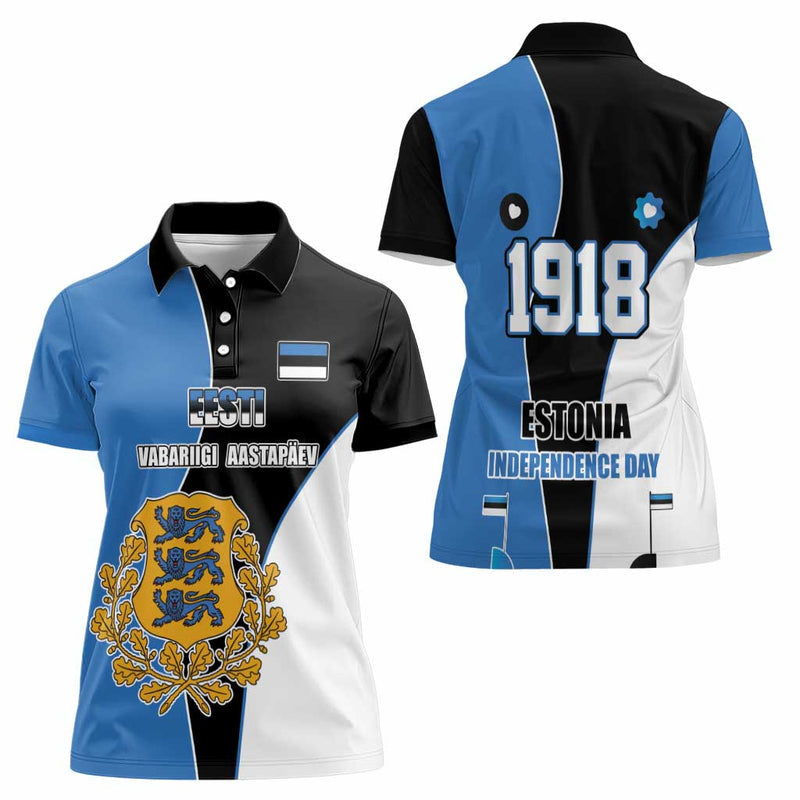 Estonia Independence day Eesti Vabariigi Aastapaev Women Polo Shirt