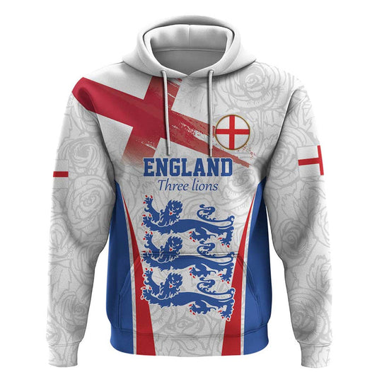 Custom England Football We are Champions Sporty Style The Three Lions Hoodie