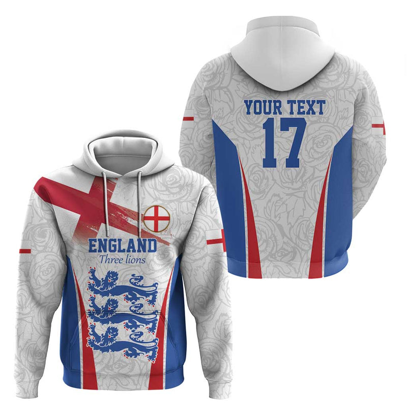 Custom England Football We are Champions Sporty Style The Three Lions Hoodie