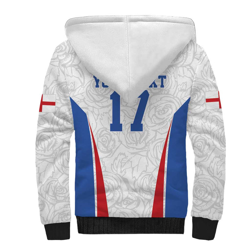 Custom England Football We are Champions Sporty Style The Three Lions Sherpa Hoodie