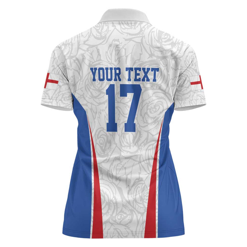 Custom England Football We are Champions Sporty Style The Three Lions Women Polo Shirt