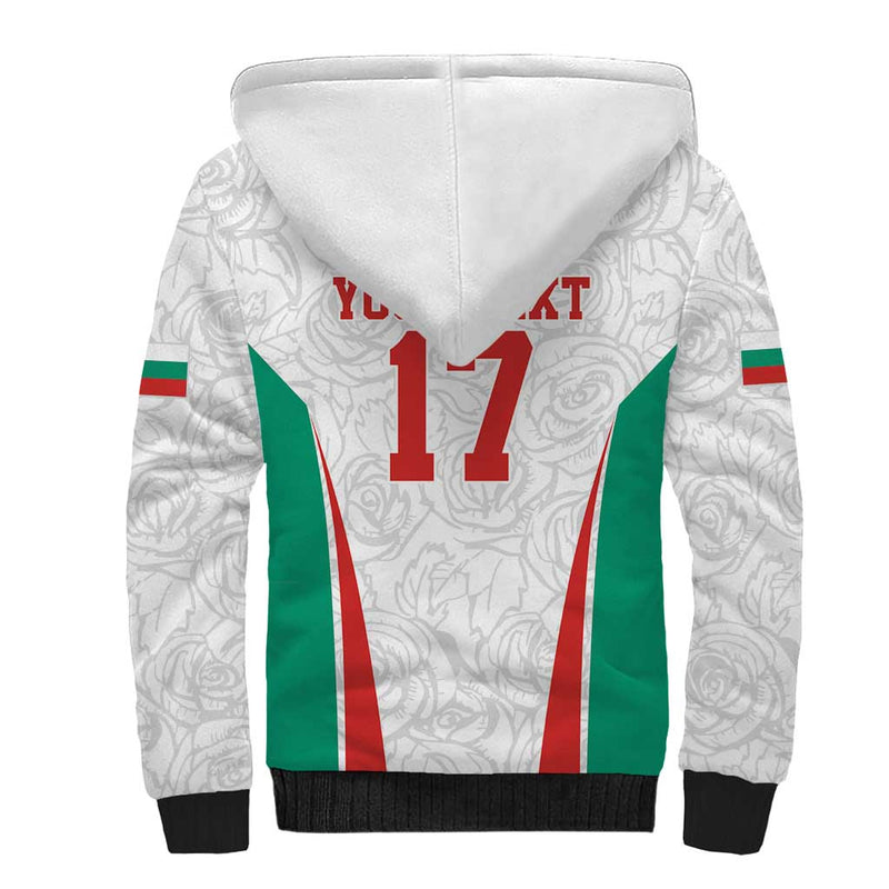 Custom Bulgaria Football We are Champions Sporty Style with Lion Mascot Sherpa Hoodie