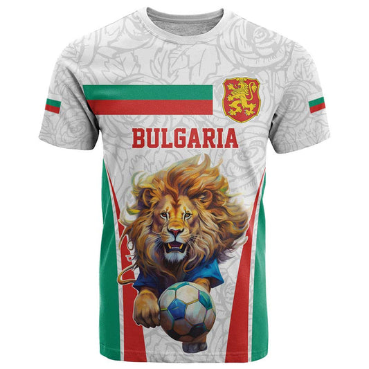 Custom Bulgaria Football We are Champions Sporty Style with Lion Mascot T Shirt
