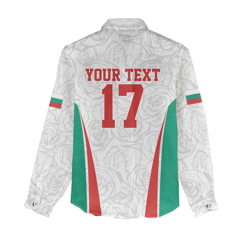Custom Bulgaria Football We are Champions Sporty Style with Lion Mascot Women Casual Shirt