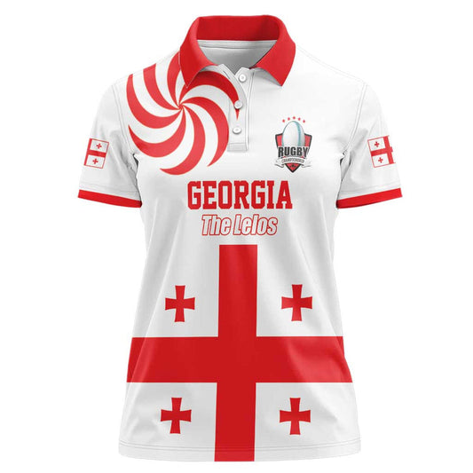Custom Georgia Rugby We are Champions Sporty Style with The Lelos Women Polo Shirt