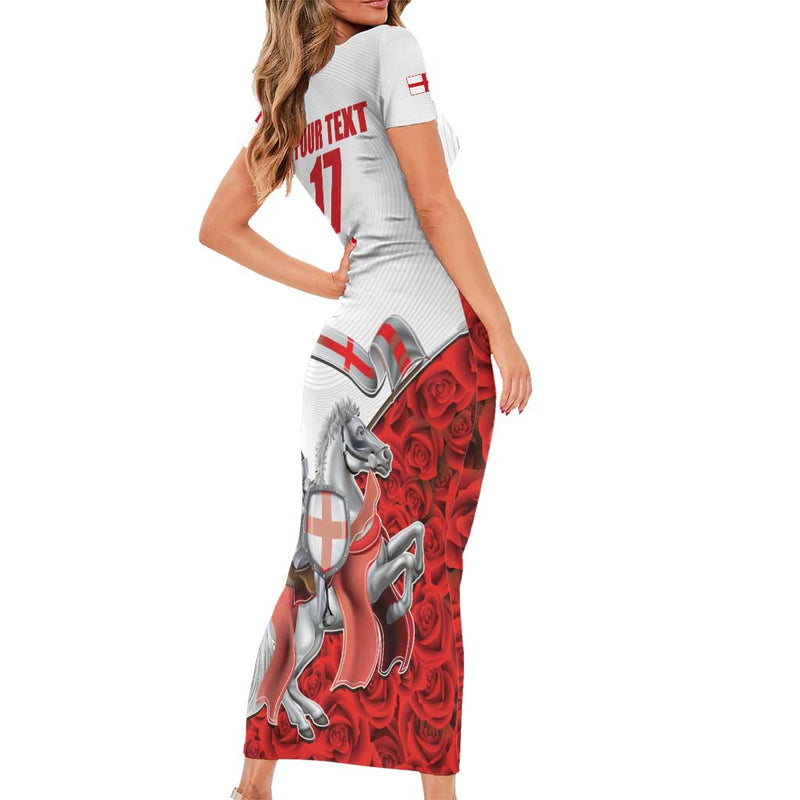 Custom England Field Hockey Champions Old Georgians Hockey Club Sporty Style Short Sleeve Bodycon Dress