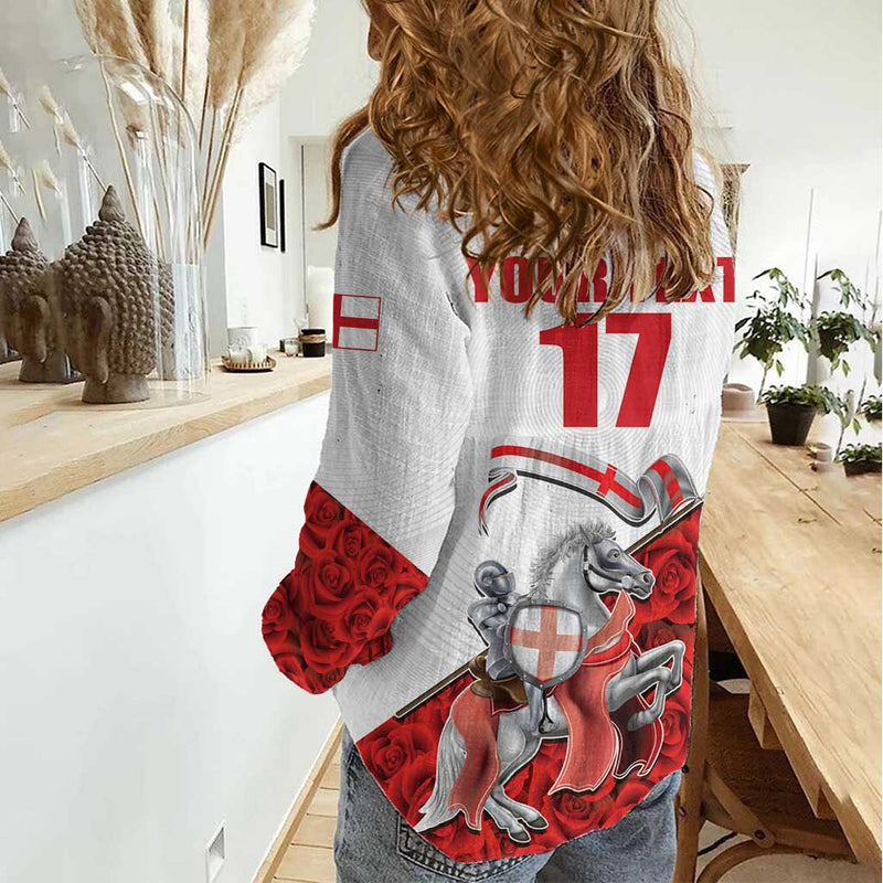 Custom England Field Hockey Champions Old Georgians Hockey Club Sporty Style Women Casual Shirt