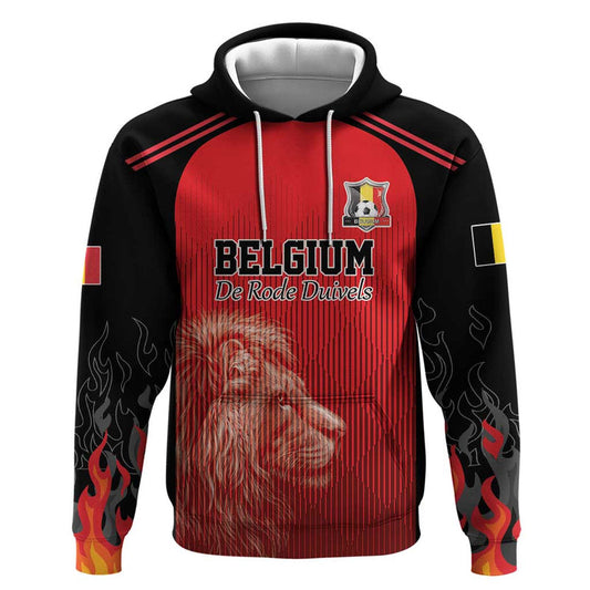 Custom Belgium Football We are Champions Red Style Come on De Rode Duivels Hoodie
