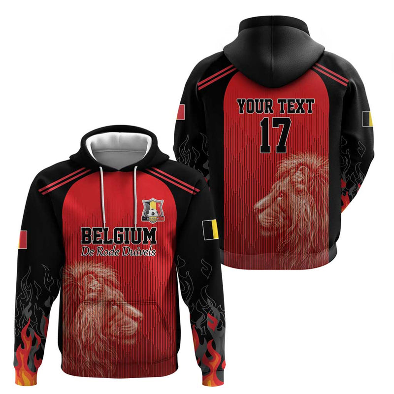 Custom Belgium Football We are Champions Red Style Come on De Rode Duivels Hoodie