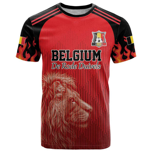 Custom Belgium Football We are Champions Red Style Come on De Rode Duivels T Shirt