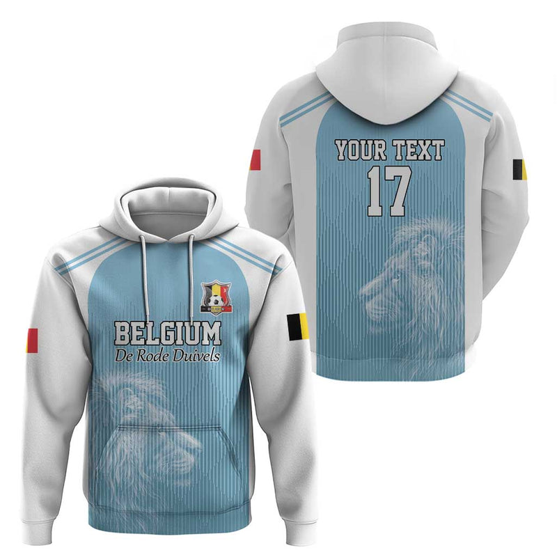 Custom Belgium Football We are Champions Blue Style Come on De Rode Duivels Hoodie