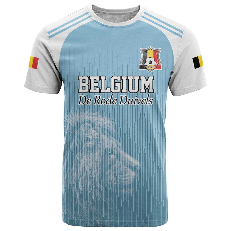 Custom Belgium Football We are Champions Blue Style Come on De Rode Duivels T Shirt