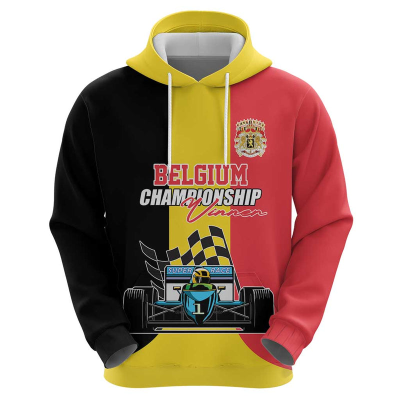 Custom Belgium Formula One Motorsport with Flag F1 World Championship Hoodie