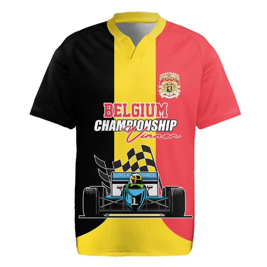 Custom Belgium Formula One Motorsport With Flag F1 World Championship Rugby Jersey