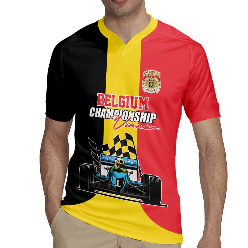 Custom Belgium Formula One Motorsport With Flag F1 World Championship Rugby Jersey