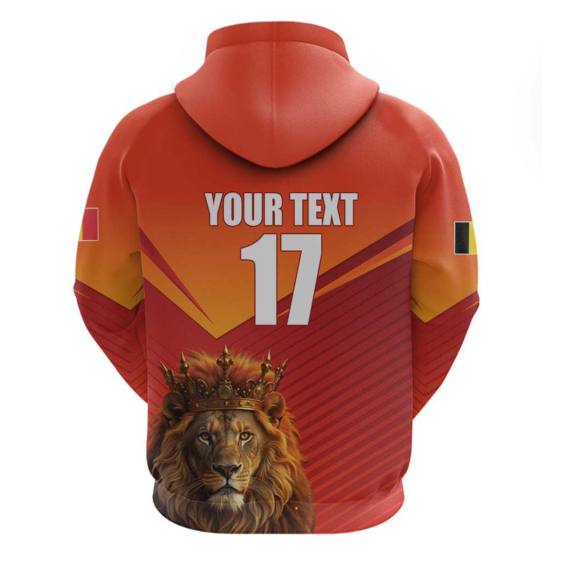 Custom Belgium Tennis Champions Winners Never Quit with A Crowned Lion Hoodie