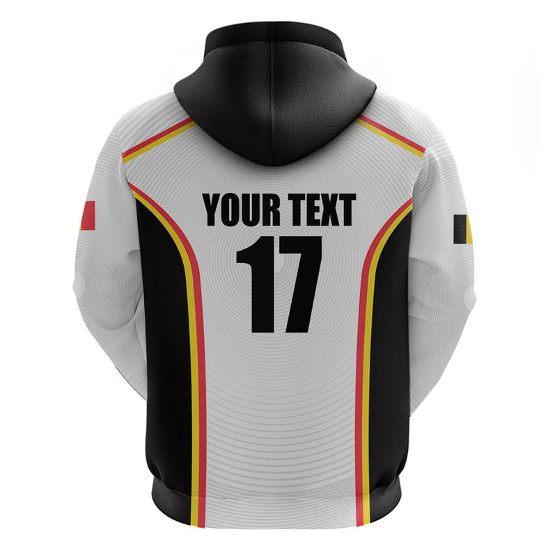 Custom Belgium Basketball Lion Mascot Sporty Style Hoodie