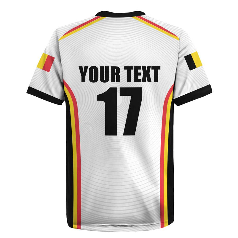 Custom Belgium Basketball Lion Mascot Sporty Style Rugby Jersey