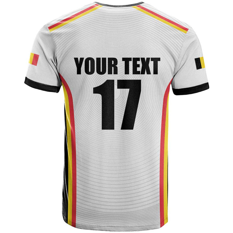 Custom Belgium Basketball Lion Mascot Sporty Style T Shirt