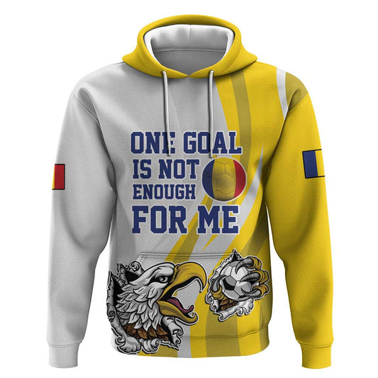 Custom Romania Football With Eagle Mascot Sporty Style Hoodie