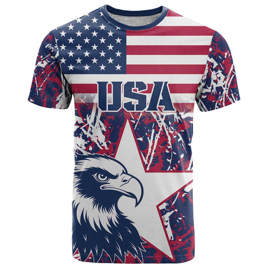 Custom USA Rugby Pacific Go Eagles 2024 T Shirt